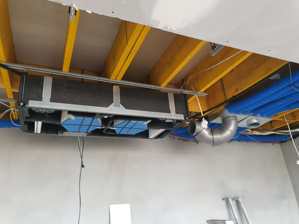 Residential Heat Recovery Ventilation Installation